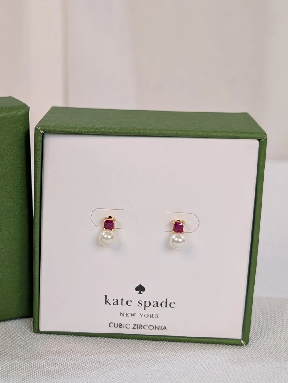 Kate Spade New York Cubic Zirconia Pearl And Rhinestone Earrings